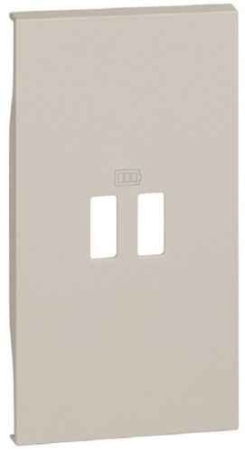 Лицевая панель Legrand BTicino Living Now для 1-м. 2 мод. розетки USB песочный фото Лицевая панель Legrand BTicino Living Now для 1-м. 2 мод. розетки USB песочный картинка